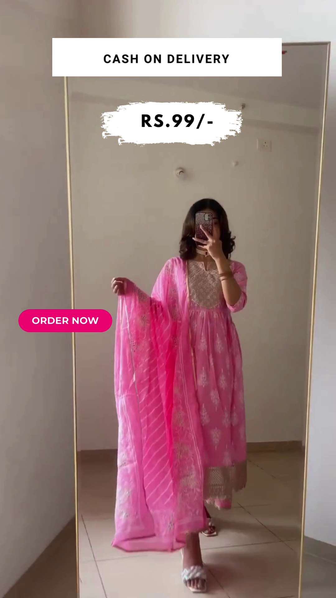 Cotton Chest Embroided Straight Kurti With Ethinc Bottom and Dupatta