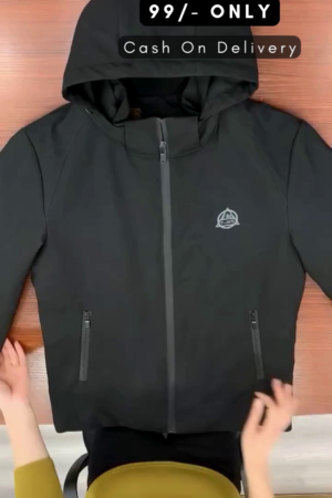 Solid Hooded Sports Sweatshirt